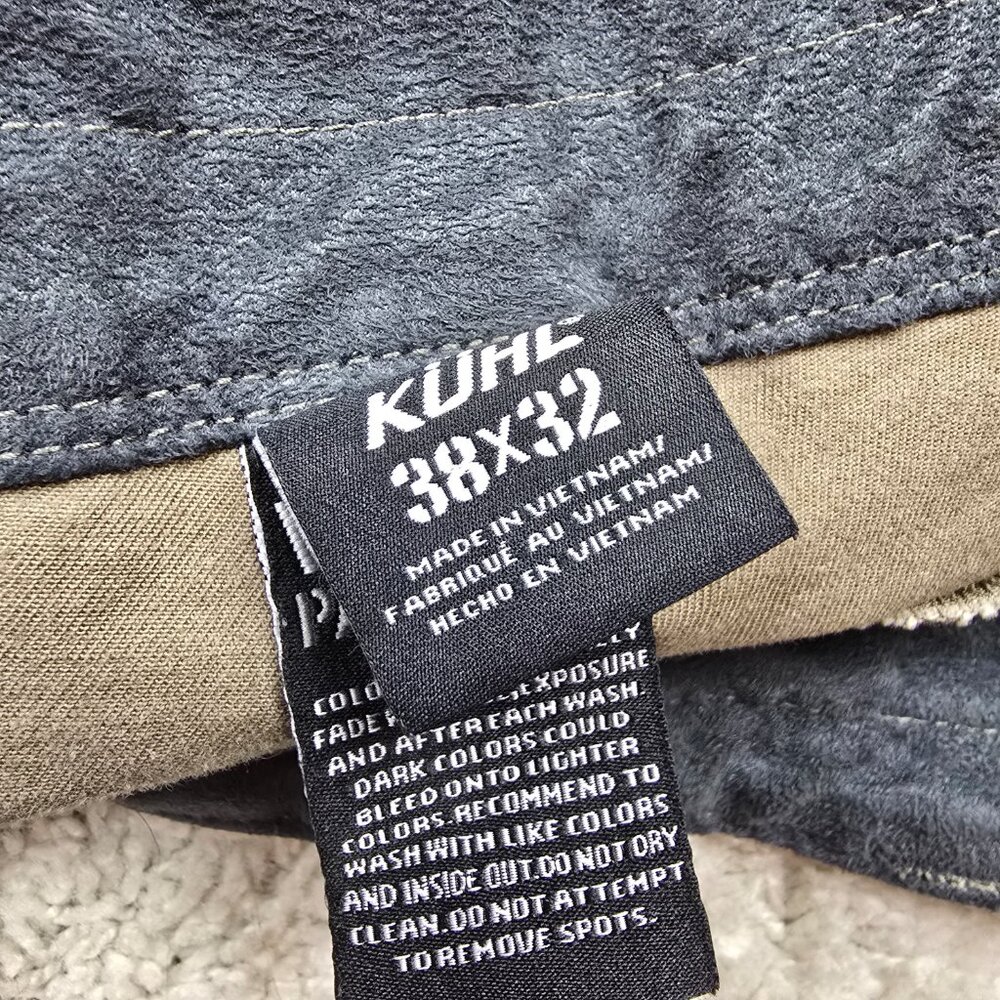Kuhl Free Ryder Brown Pants Tapered Mens 38x32 Hiking Vintage Style Outdoors REI - Picture 8 of 9